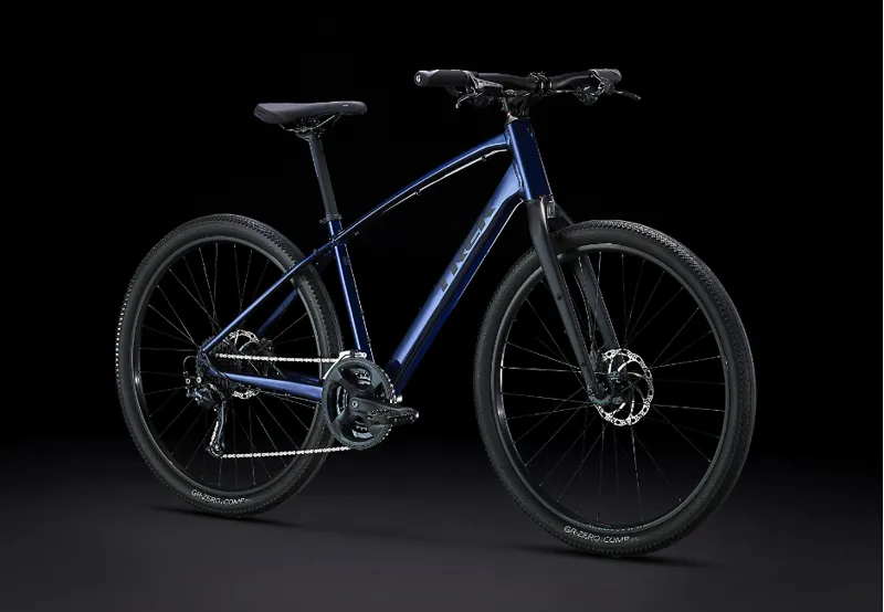 Trek Dual Sport 2 Gen 5 Hybrid Bike 2024 in Mulsanne Blue-9